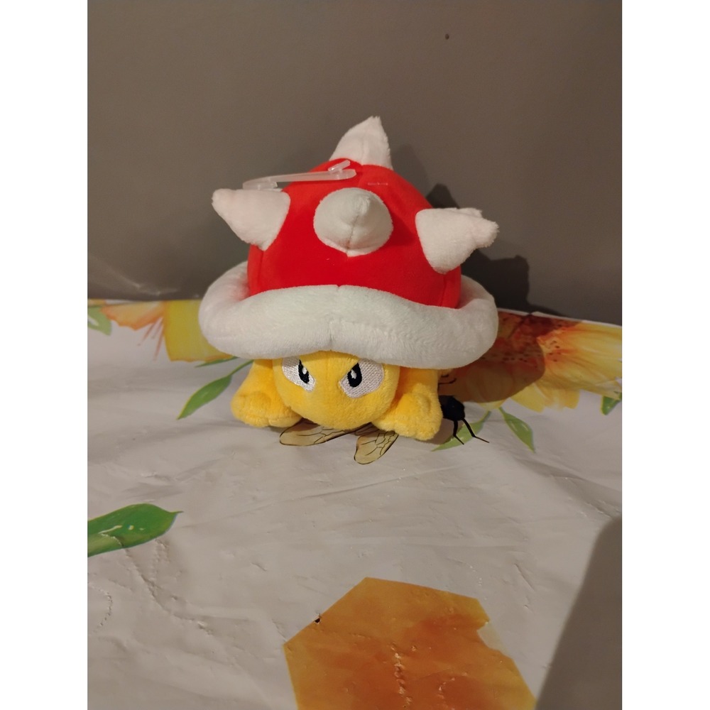 Nintendo Super Mario Spiny Plush 6in Red Spiked Shell Stuffed Toy Little Buddy
